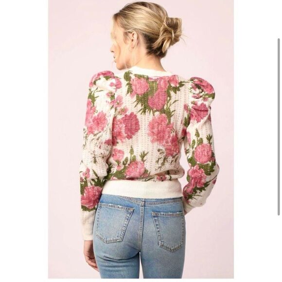 ANOTHER LOVE Kailyn sweater in la rose Size XS wool mohair acrylic blend boho - Picture 2 of 12